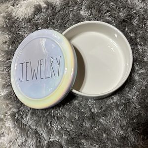 Rae Dunn Rainbow-Glossed Jewelry Box